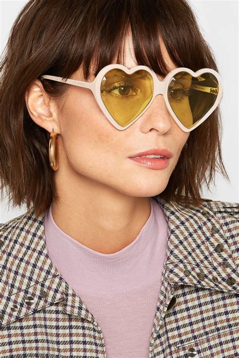 gucci red heart sunglasses|Gucci heart shaped sunglasses.